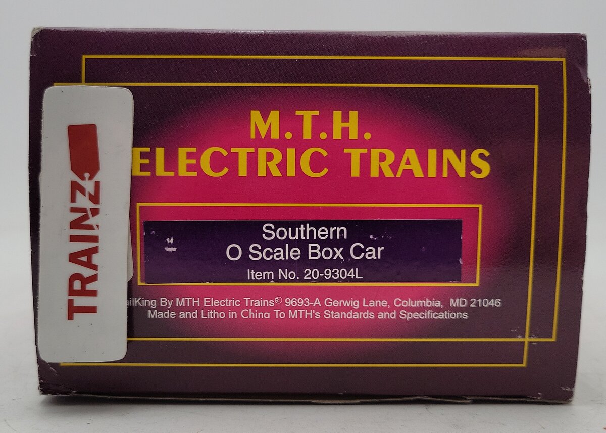 MTH 20-9304 O Gauge Southern Box Car #550555 EX/Box
