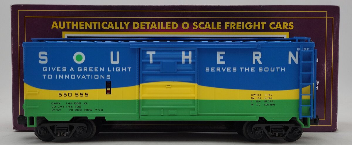 MTH 20-9304 O Gauge Southern Box Car #550555 EX/Box