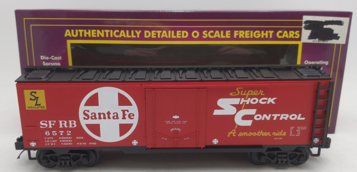 MTH 20-94101 O Gauge Santa Fe 40' Reefer Car #6572 LN/Box