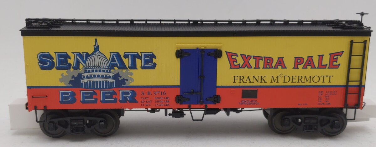 MTH 20-94348 Senate Beer Woodsided Reefer Car LN/Box