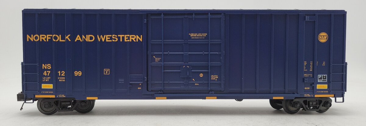 MTH 20-93571 O Gauge Norfolk & Western 50' Hi-Cube Boxcar #471299 LN/Box