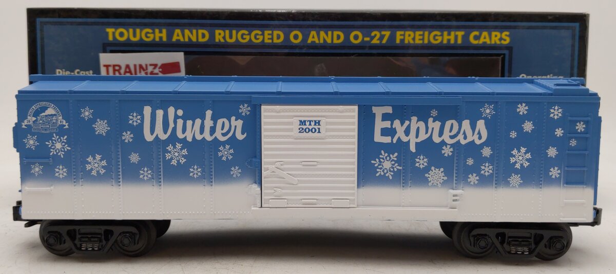 MTH 20-80003E O Gauge 2001 DAP Christmas Boxcar LN/Box