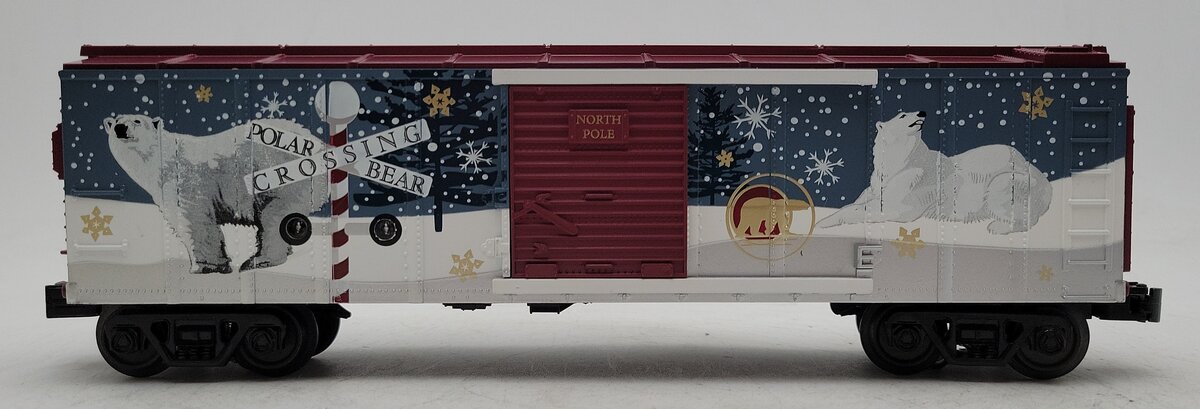MTH 30-71033 O Gauge North Pole RailKing Boxcar w/ Blinking LEDs LN/Box