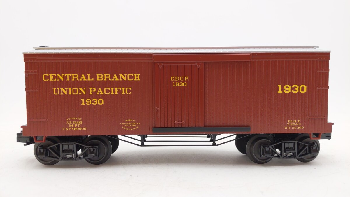 MTH 30-74471 19th Century Union Pacific 34’ Box Car LN/Box