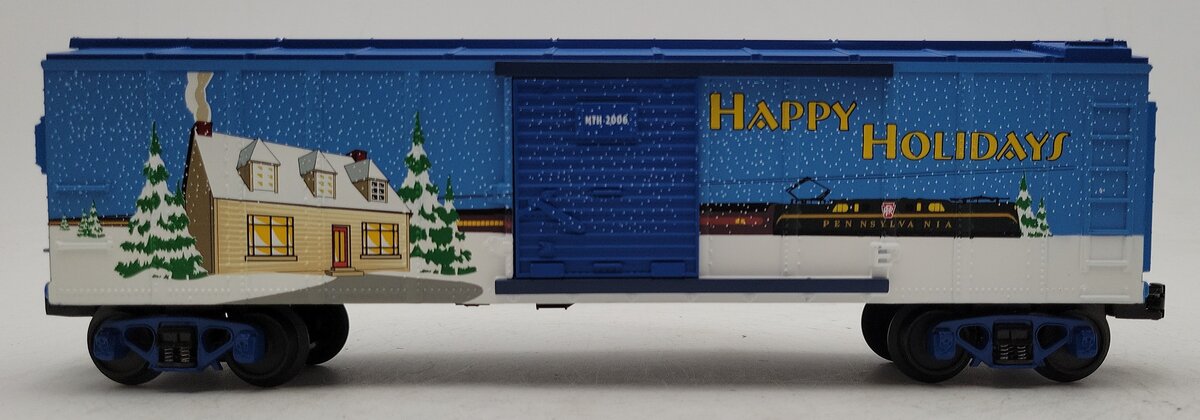 MTH 30-74356 O Gauge Happy Holidays Boxcar LN/Box