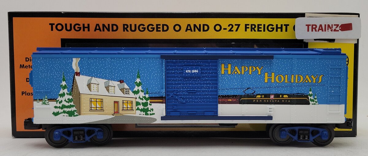 MTH 30-74356 O Gauge Happy Holidays Boxcar LN/Box