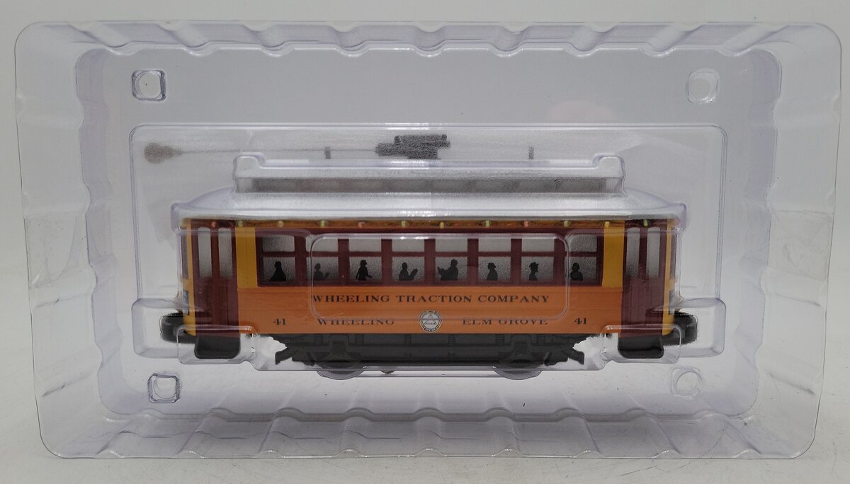 MTH 30-5203 O Gauge Wheeling Traction Company Bump-n-Go Trolley #41 NIB