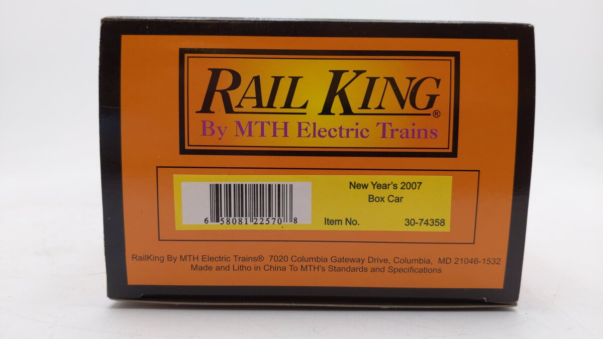 MTH 30-74358 O New Year's Key West, Florida 2007 Box Car LN/Box