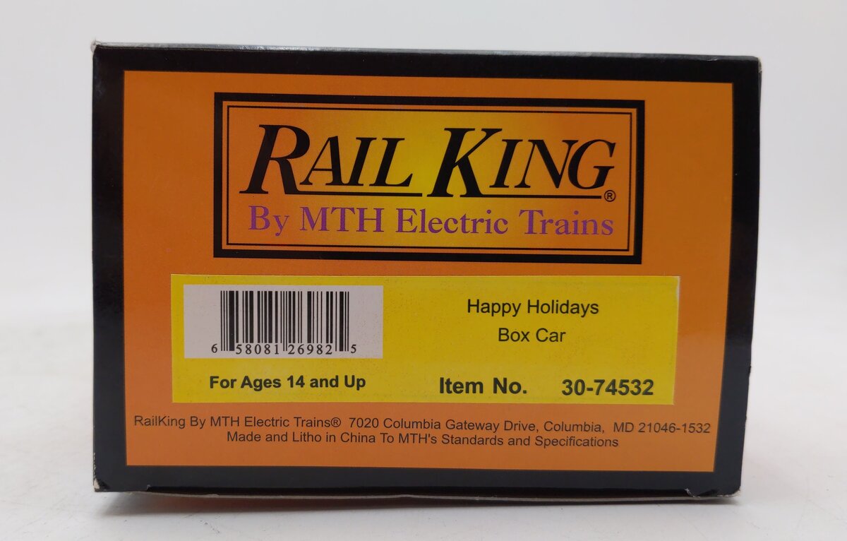 MTH 30-74532 Happy Holidays Box Car