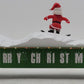MTH 30-72195 O Christmas Gondola Car with LED Christmas Lights & Sking Santas LN/Box
