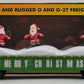 MTH 30-72195 O Christmas Gondola Car with LED Christmas Lights & Sking Santas LN/Box