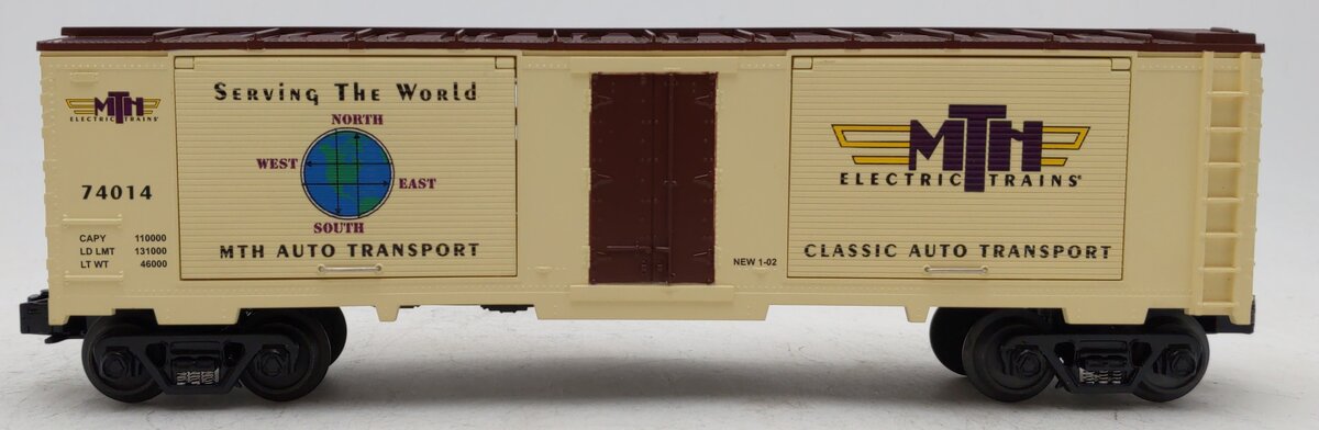 MTH 30-74014 O Gauge Auto Transportation Car w/ Two '67 VW Bugs LN/Box