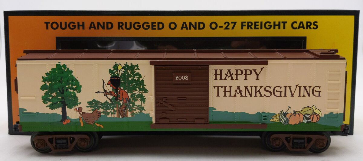 MTH 30-74495 Thanksgiving Boxcar #2008 LN/Box