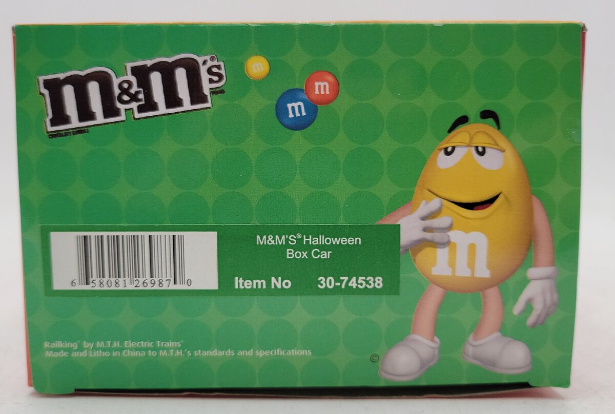 MTH 30-74538 O M&M'S Halloween Box Car #2009 LN/Box