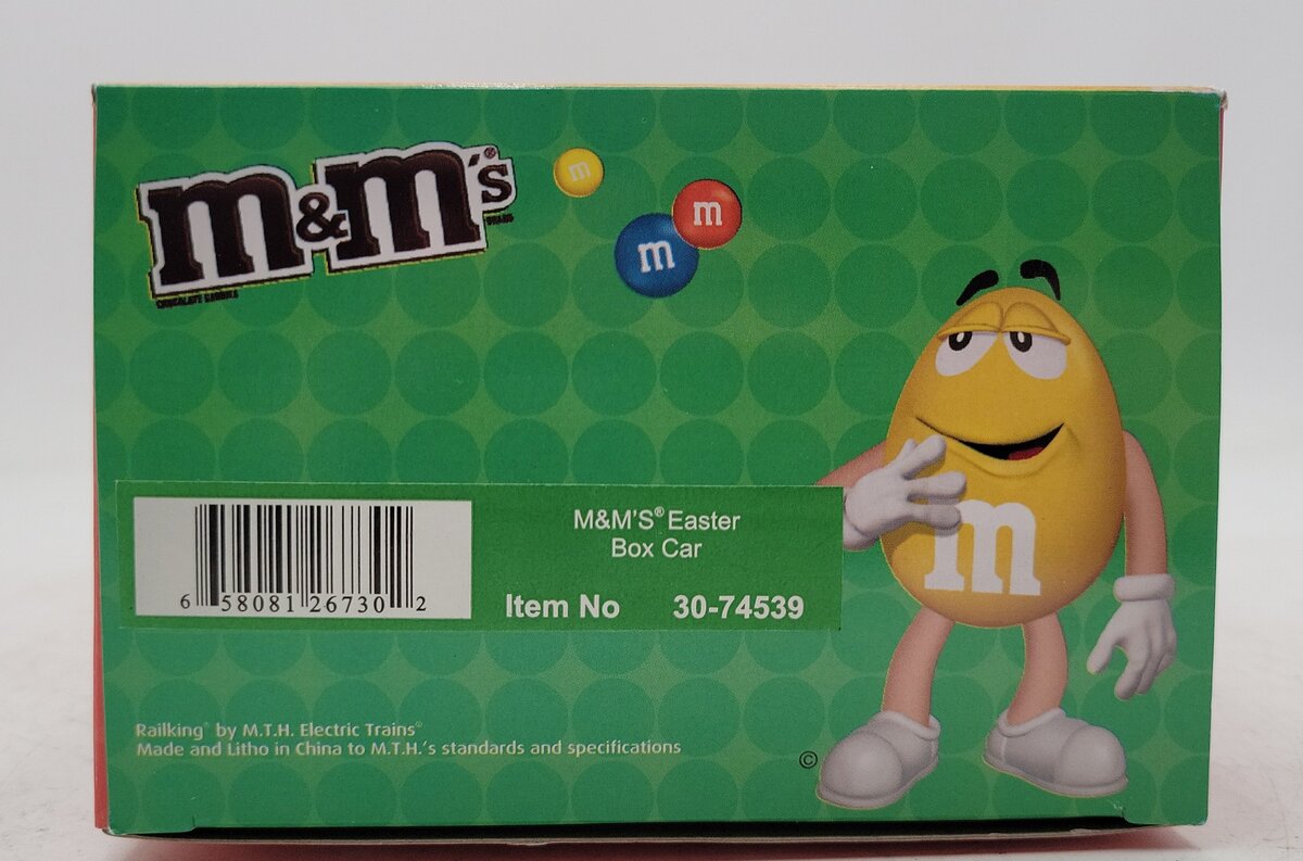MTH 30-74539 O Gauge M&M'S Easter Box Car #2009 LN/Box