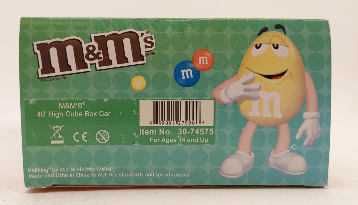 MTH 30-74575 M&Ms 40' High Cube Box Car LN/Box