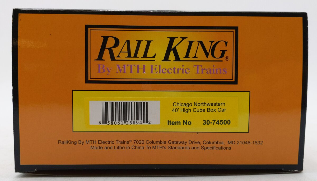 MTH 30-74500 O Gauge Chicago & NorthWestern 40’ High Cube Boxcar #511996 NIB