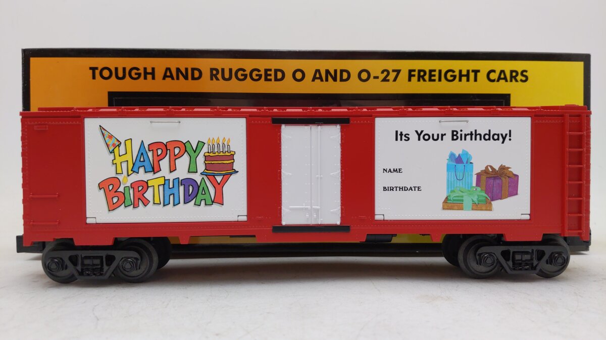 MTH 30-74587 It's Your Birthday 40' Window Boxcar LN/Box