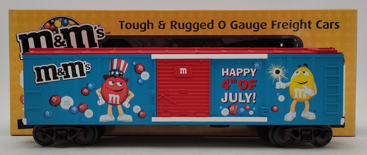 MTH 30-74540 O Gauge M&M'S 4th of July Box Car LN/Box