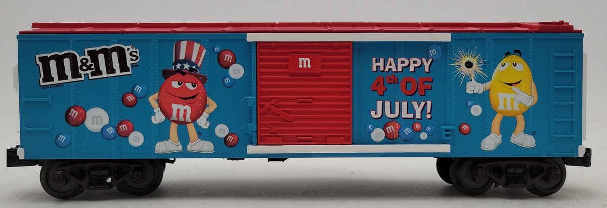 MTH 30-74540 O Gauge M&M'S 4th of July Box Car LN/Box