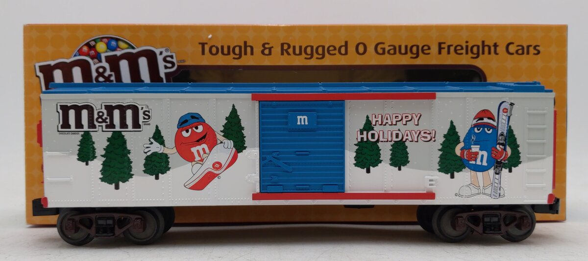 MTH 30-74595 Mars-M&Ms Happy Holidays Box Car LN/Box
