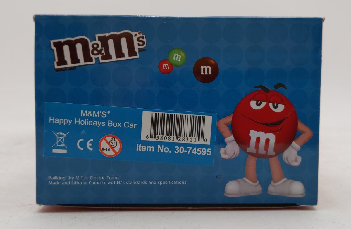 MTH 30-74595 Mars-M&Ms Happy Holidays Box Car LN/Box