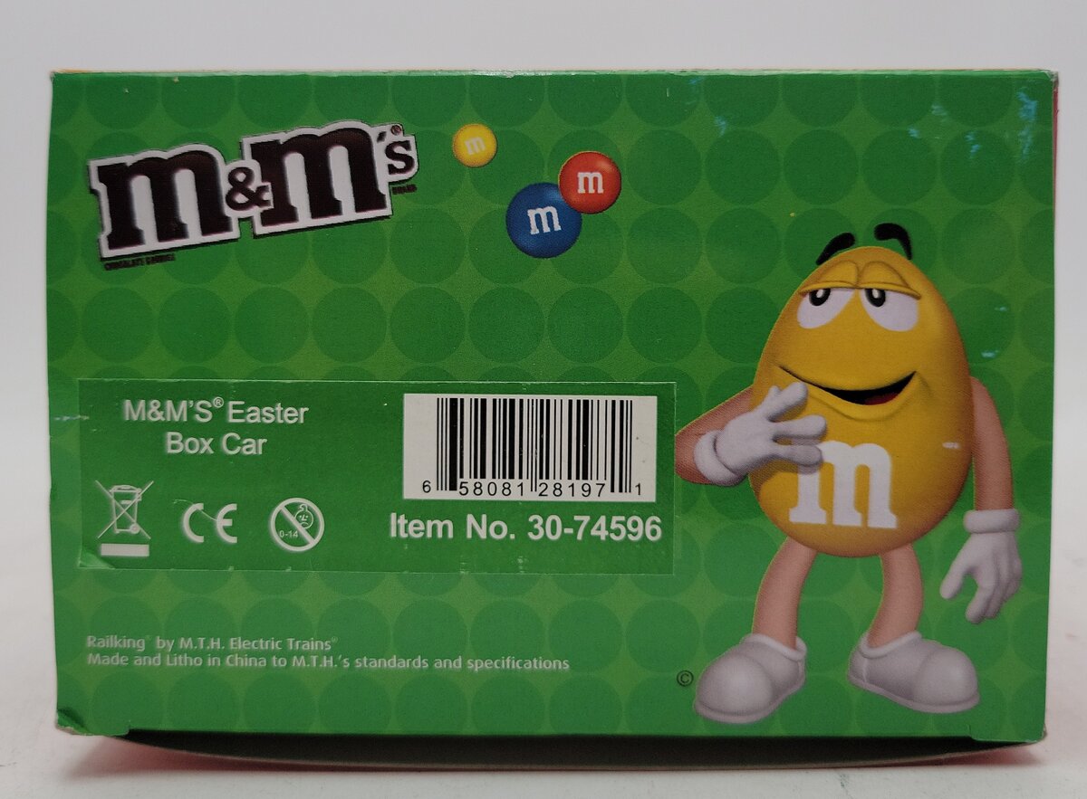 MTH 30-74596 O Gauge M&M's Easter Boxcar LN/Box