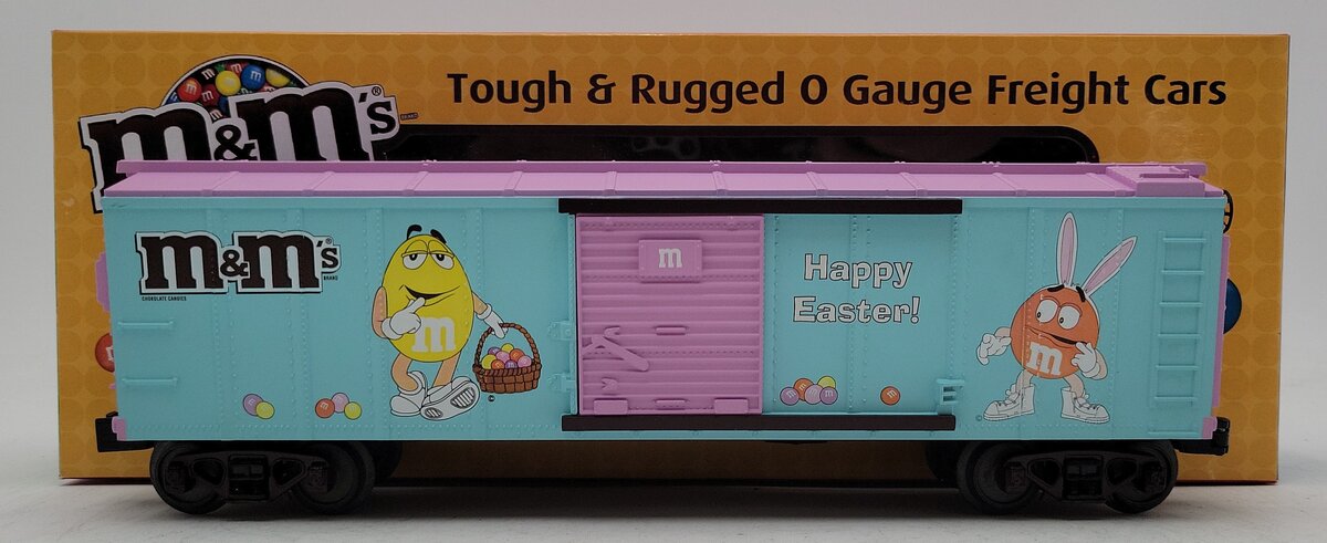 MTH 30-74596 O Gauge M&M's Easter Boxcar LN/Box