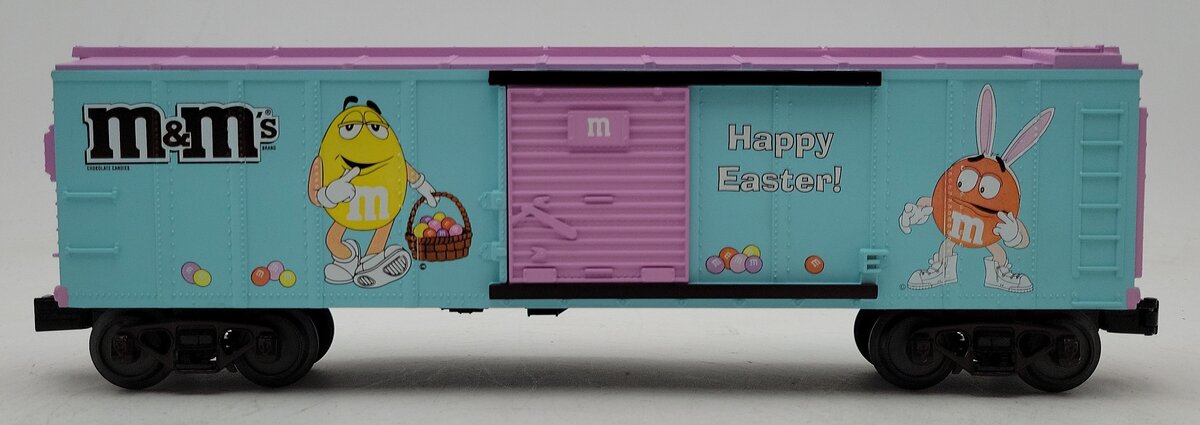 MTH 30-74596 O Gauge M&M's Easter Boxcar LN/Box