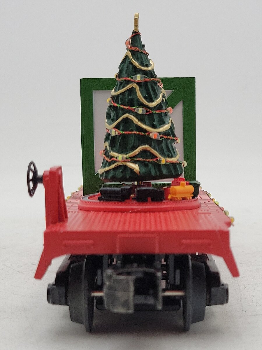 MTH 30-76772 O Gauge Christmas Flatcar w/Lighted Christmas Trees #2501 LN/Box