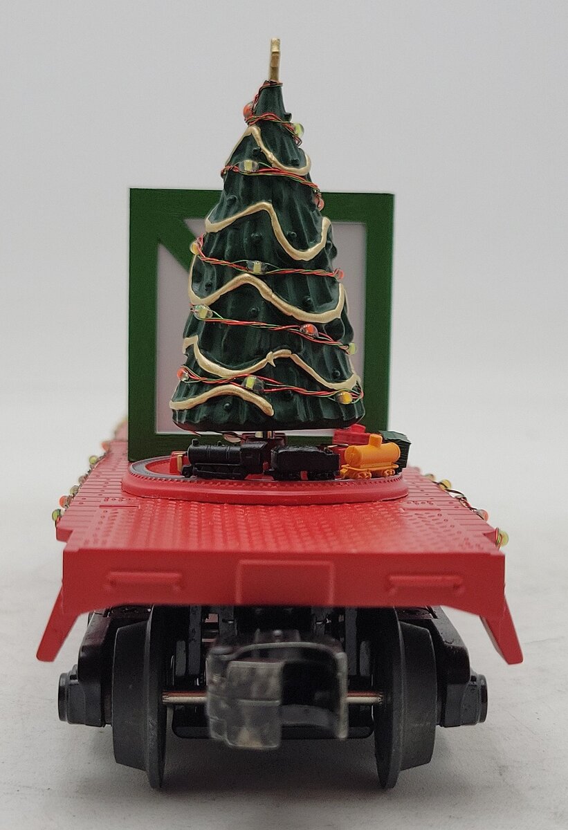 MTH 30-76772 O Gauge Christmas Flatcar w/Lighted Christmas Trees #2501 LN/Box