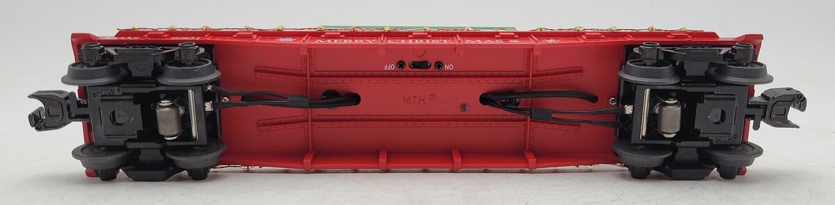 MTH 30-76772 O Gauge Christmas Flatcar w/Lighted Christmas Trees #2501 LN/Box