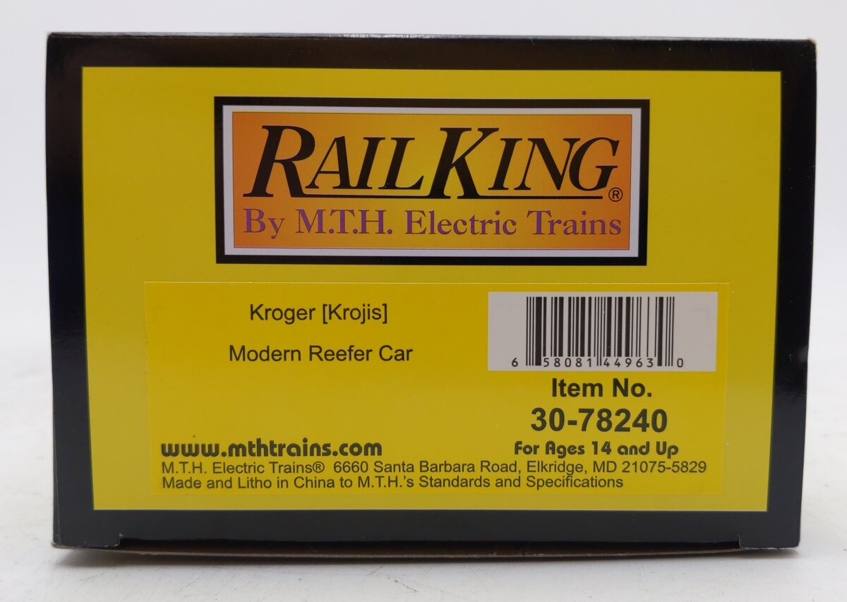 MTH 30-78240 O Kroger [Krojis] Modern Refrigerator Car EX/Box