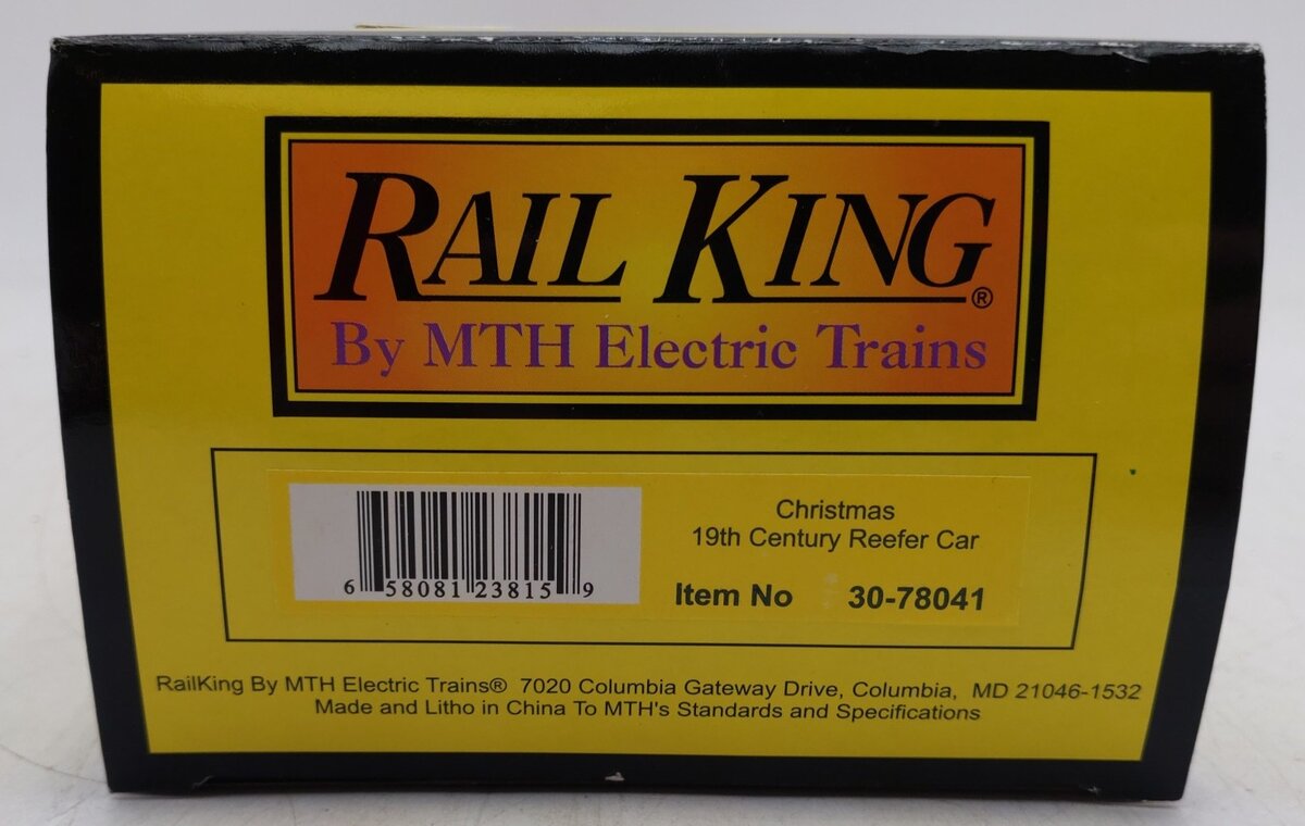 MTH 30-78041 Christmas 19th Century Reefer Car EX/Box