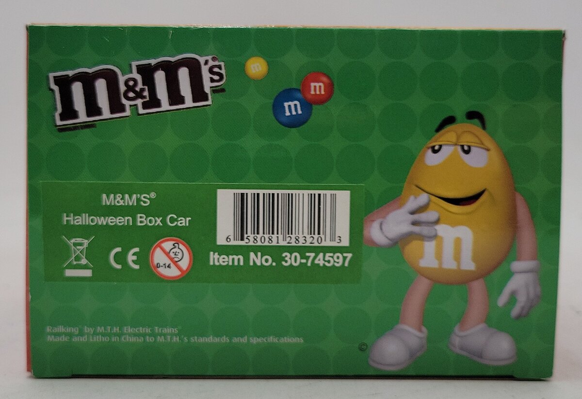 MTH 30-74597 O Gauge M&M's Halloween Boxcar LN/Box