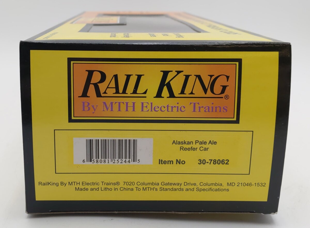 MTH 30-78062 O Gauge Alaskan Pale Ale Reefer Car #12355 NIB