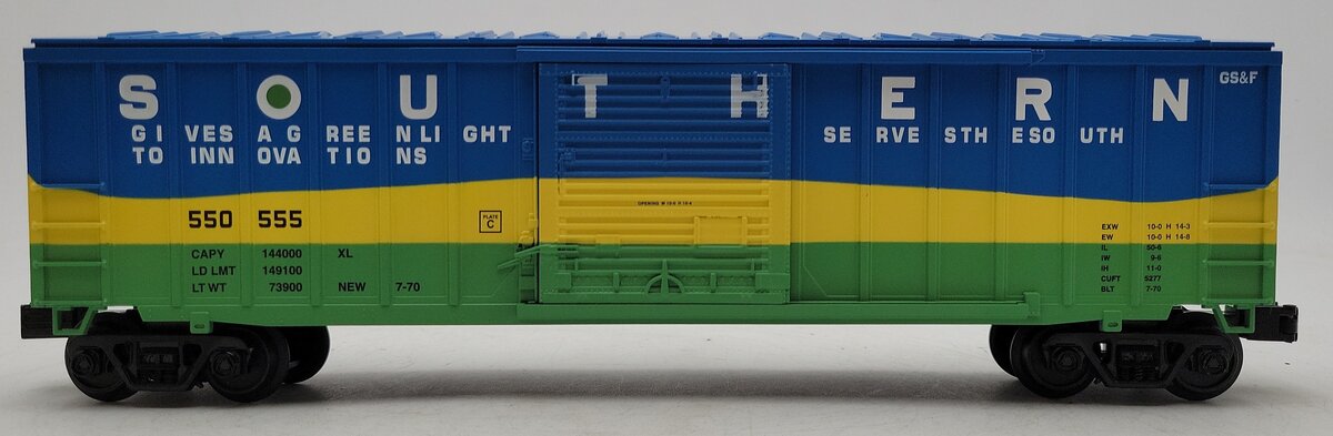 MTH 30-74950 O Gauge Southern Railway 50' Modern Box Car #550555 LN/Box