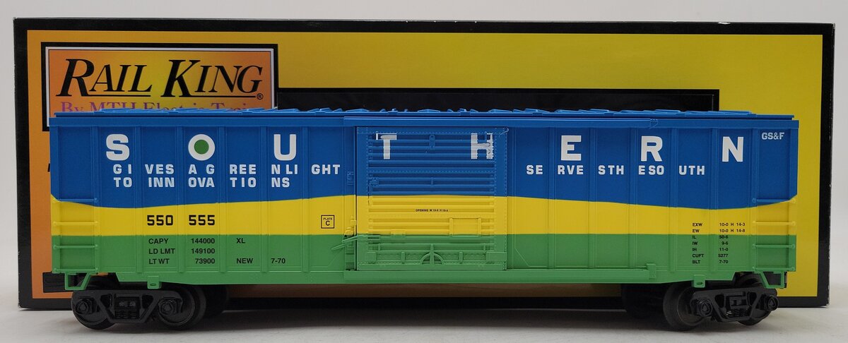 MTH 30-74950 O Gauge Southern Railway 50' Modern Box Car #550555 LN/Box