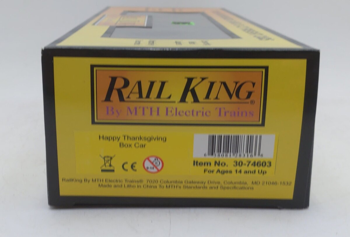 MTH 30-74603 Happy Thanksgiving Boxcar LN/Box
