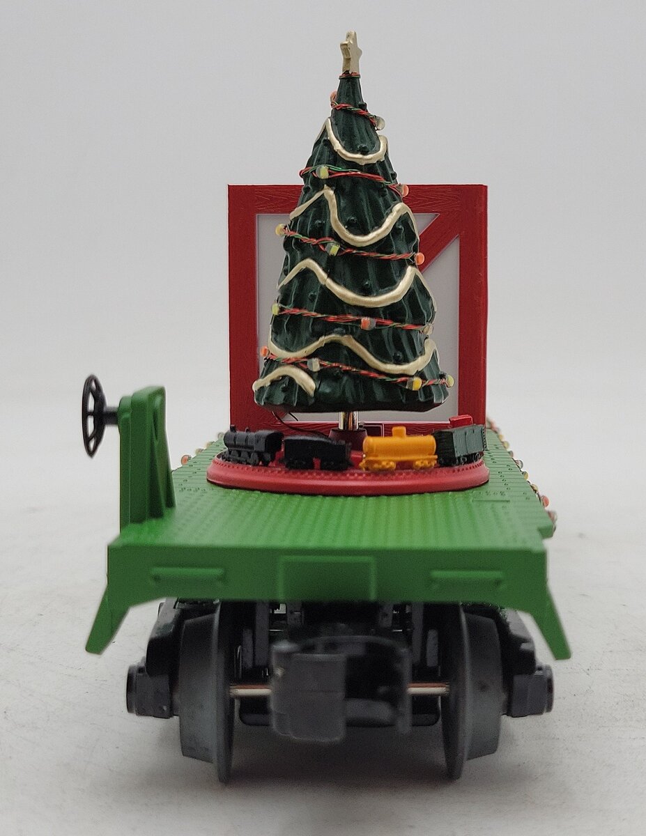 MTH 30-76684 O Christmas Flatcar with Lighted Christmas Trees LN/Box