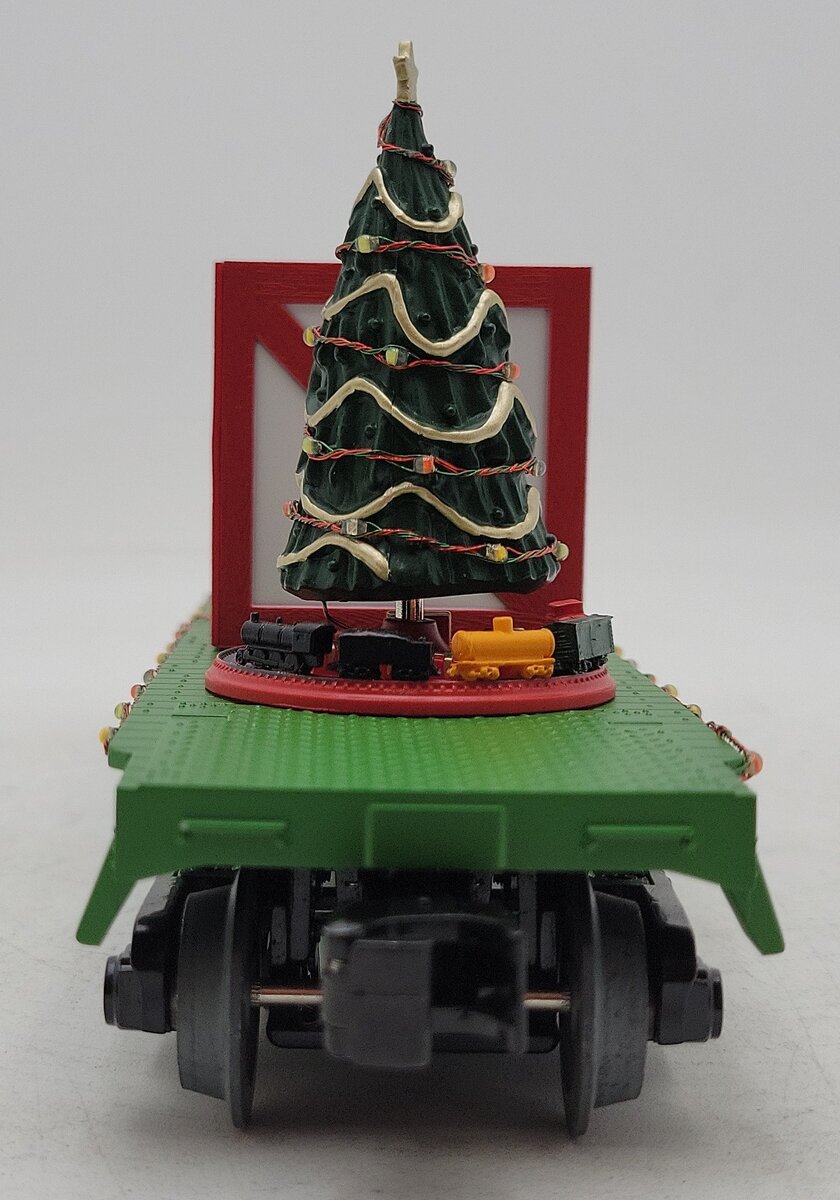 MTH 30-76684 O Christmas Flatcar with Lighted Christmas Trees LN/Box