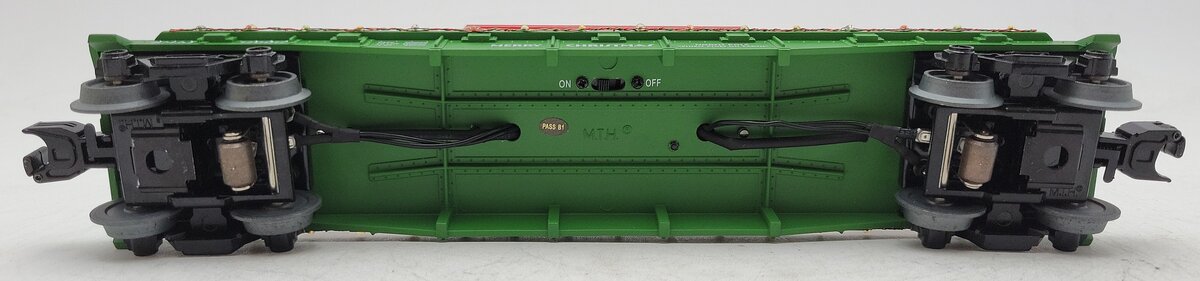MTH 30-76684 O Christmas Flatcar with Lighted Christmas Trees LN/Box