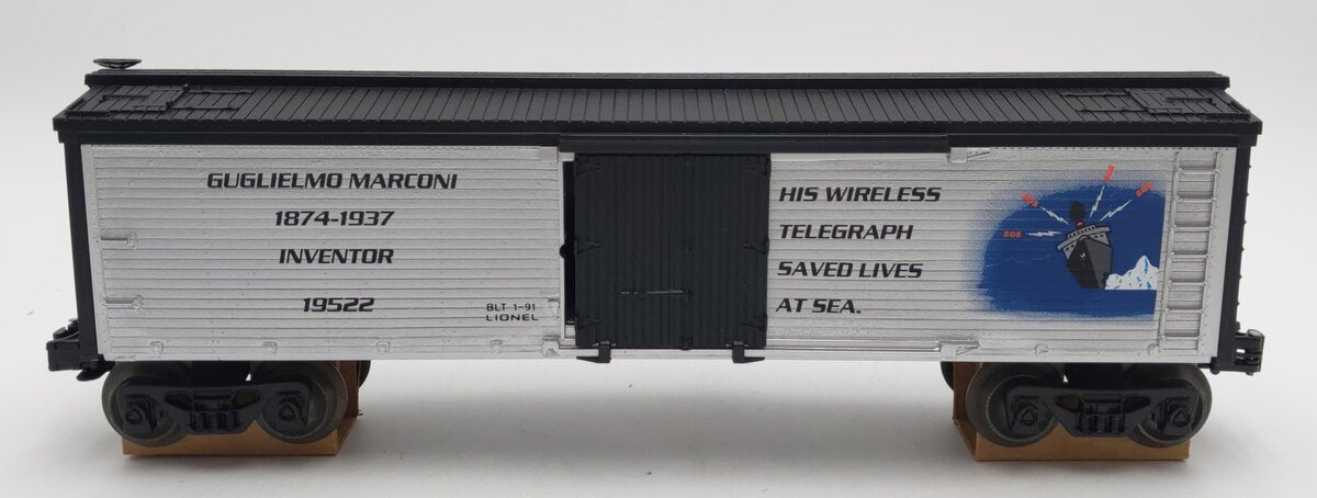 Lionel 6-19522 O Gauge Gugliemo Marconi Woodside Refrigerator Car LN/Box