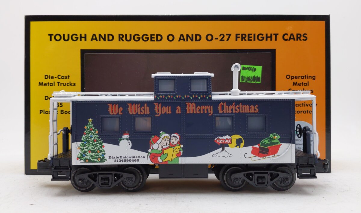MTH 30-77379 O Christmas Steel Caboose EX/Box