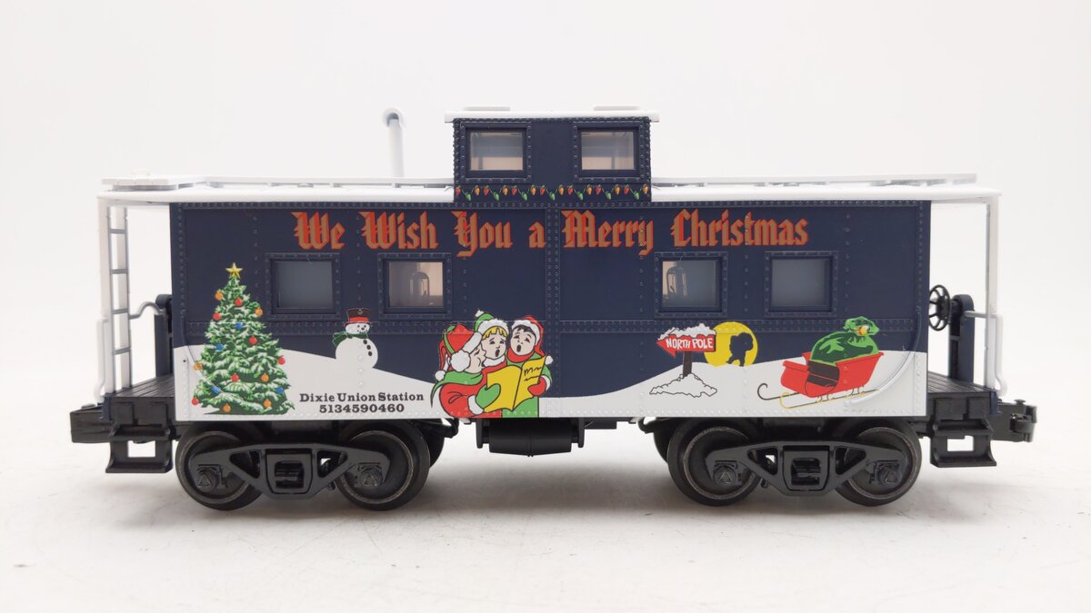 MTH 30-77379 O Christmas Steel Caboose EX/Box