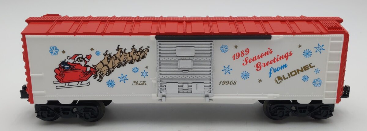 Lionel 6-19908 O Gauge 1989 Christmas Boxcar NIB