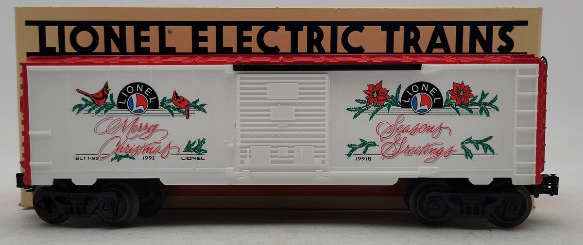 Lionel 6-19918 O Gauge 1992 Christmas Boxcar LN/Box