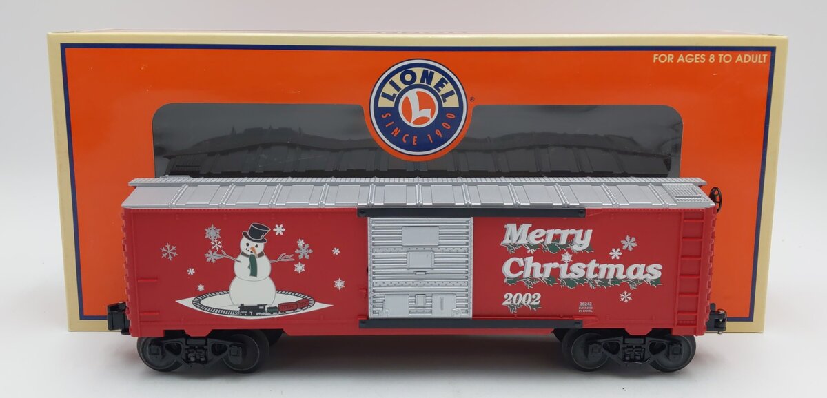 Lionel 6-36243 O Gauge 2002 Christmas Boxcar NIB