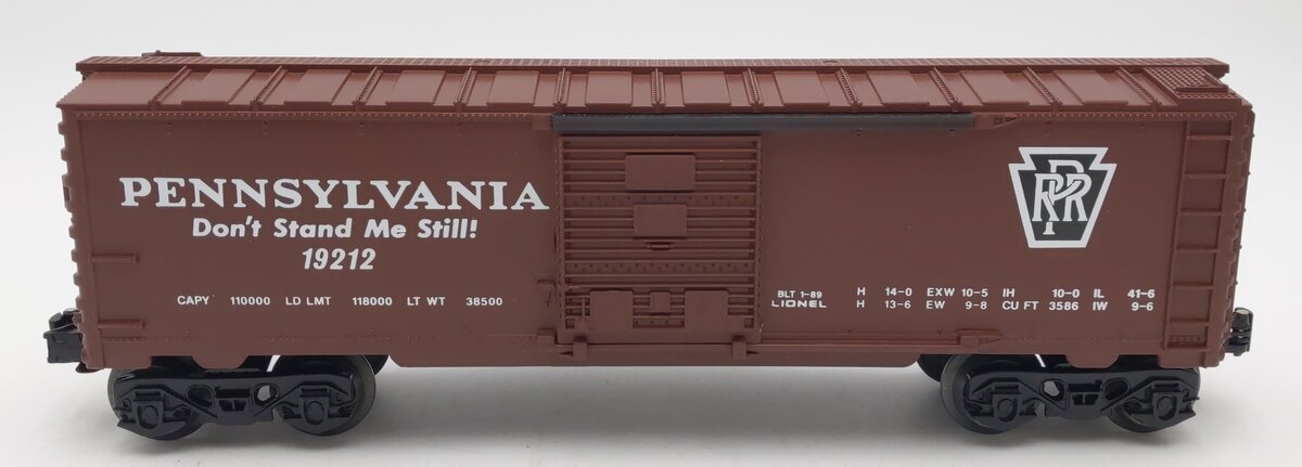 Lionel 6-19212 O Gauge Pennsylvania Railroad Boxcar #19212 LN/Box