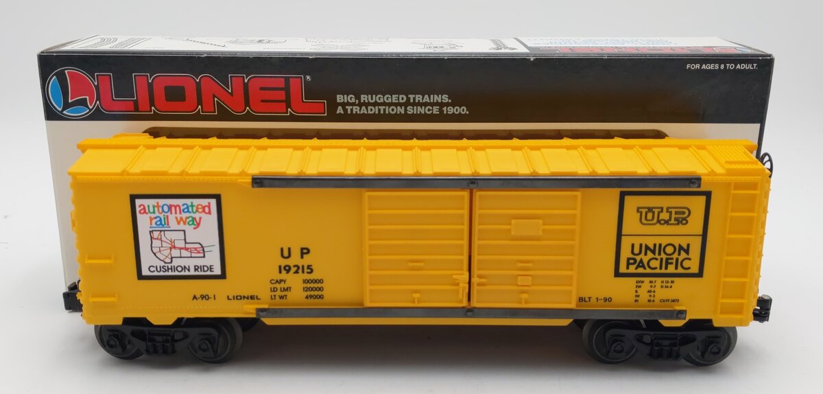 Lionel 6-19215 O Gauge Union Pacific Double Door Boxcar #19215 LN/Box